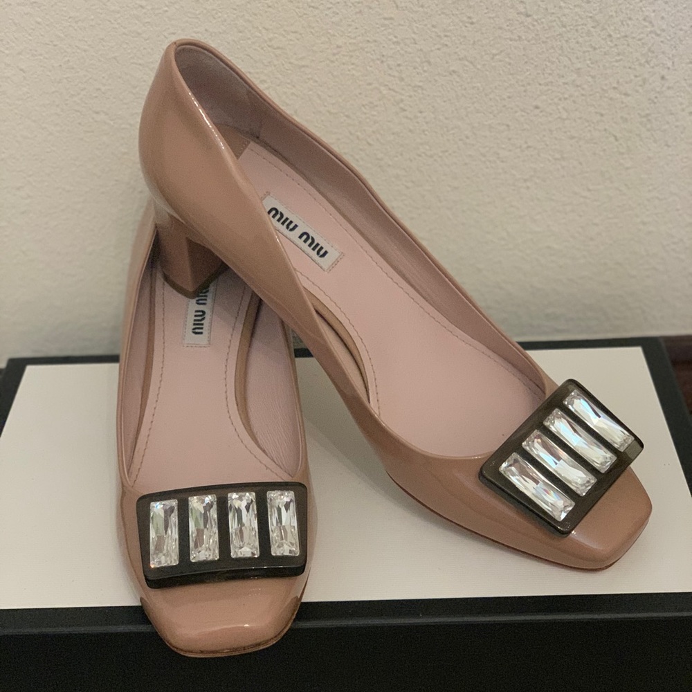 Miu Miu Block Heels Size 39 - image 1